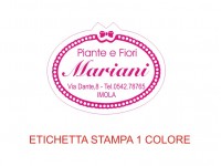 Etichette adesive per fioristi, fiorai e vivaisti (mm 36x28)  (cod.21G)